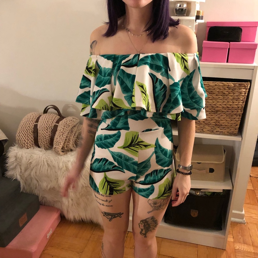 Off the shoulder Romper